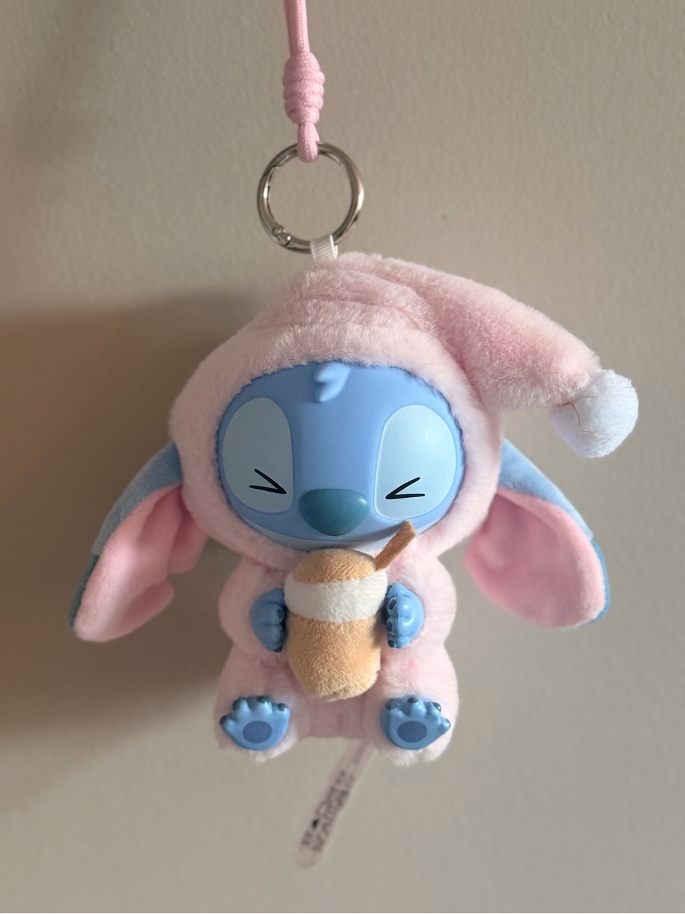 MINISO x Disney Stitch Eat Something Before Sleep Series Plush Keychain